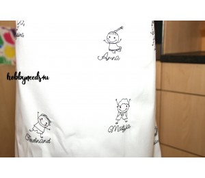 Stickserie - Strichmännchen Kindergarten Kinder